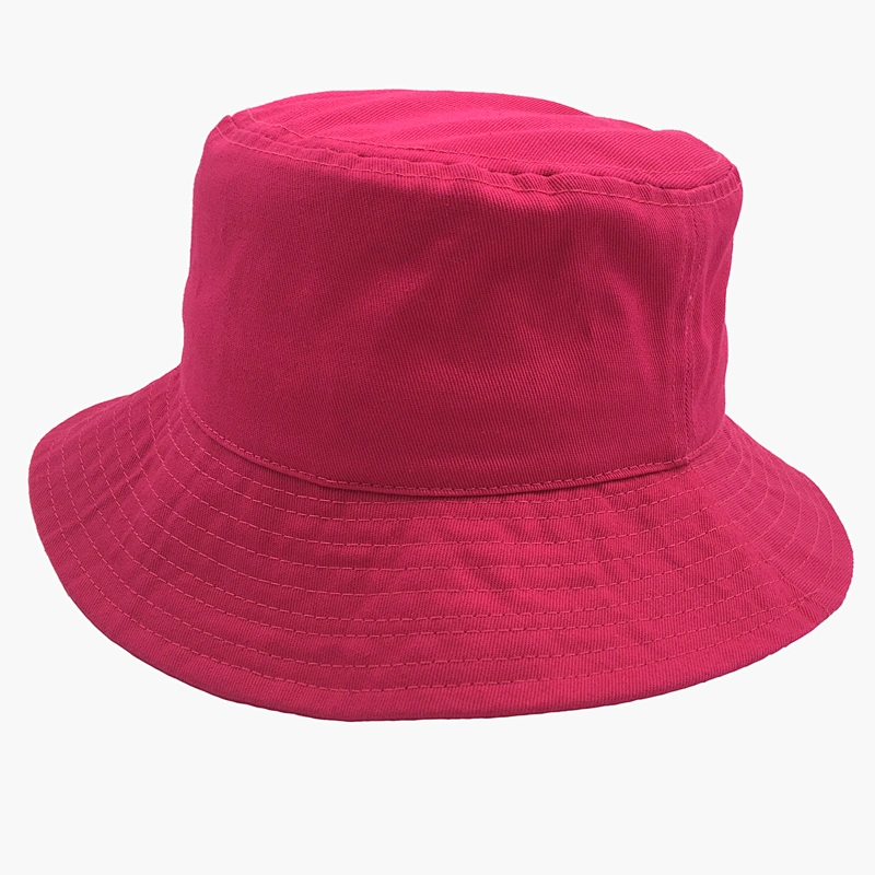 Sun Protection Women Fisherman Hat Custom Embroidery Bucket Cap