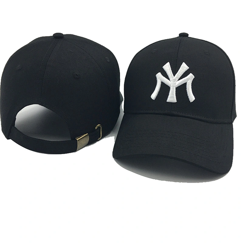 Custom 6 Panel Gorras Curved  Brim Baseball Sport Hat in Stock