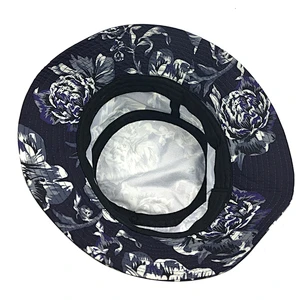 Digital Printing Floral Sun Protection Fishing hats women bucket cap