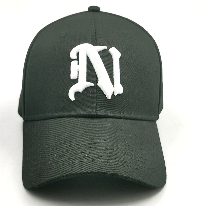 Luxury Customized 3D Embroidery Sunscreen 100% Cotton Fitted Baseball Cap