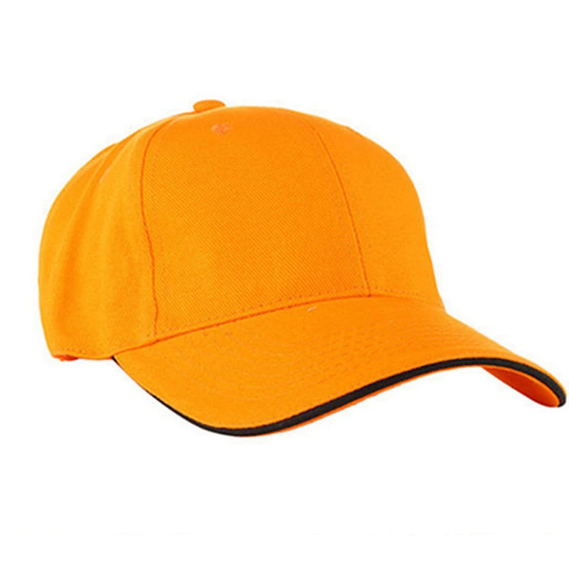 Promotional 6 Panel Sandwich Sport Plain Caps Unisex Baseball Hats in Stock