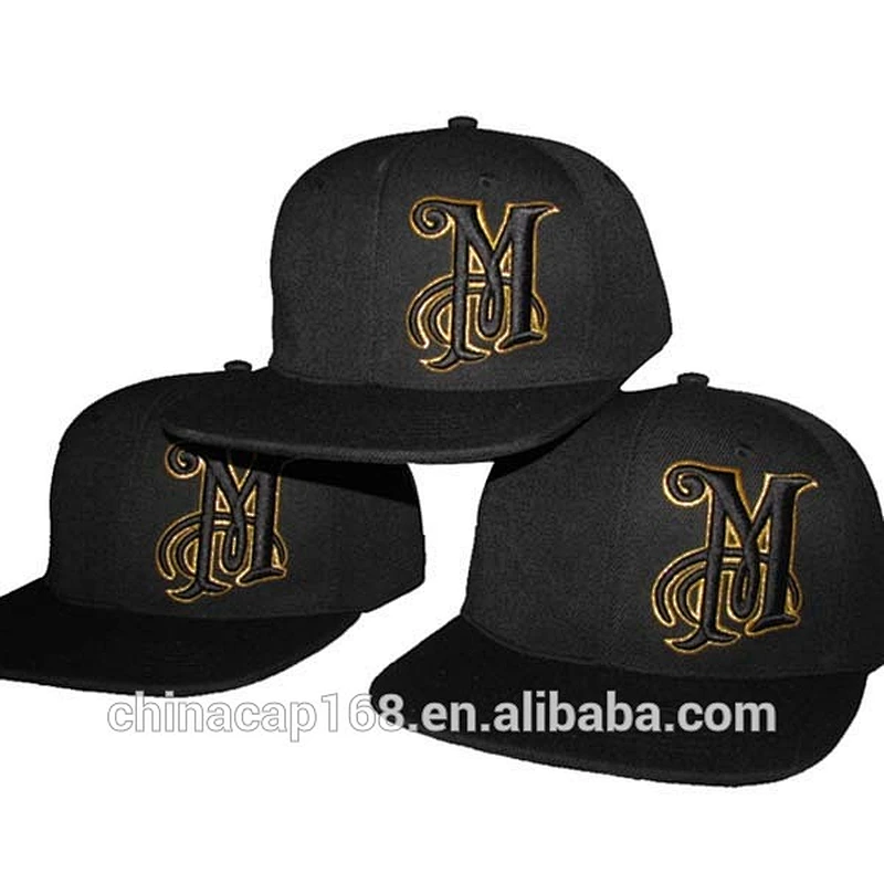 wholesale Men  Flat Brim Snap Back Gorras Caps With Embroidery Logo