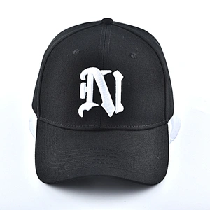 3D Embroidered logo Hats 6 Panel Curved Brim Cotton unisex Baseball Casquette