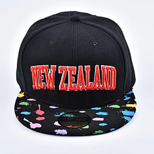 Good Quality Unisex Cotton Flat Round Bill Snapback Caps Gorras