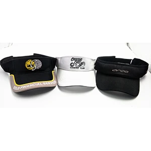High Quality Breathable sun Protection visor with constrasting binding