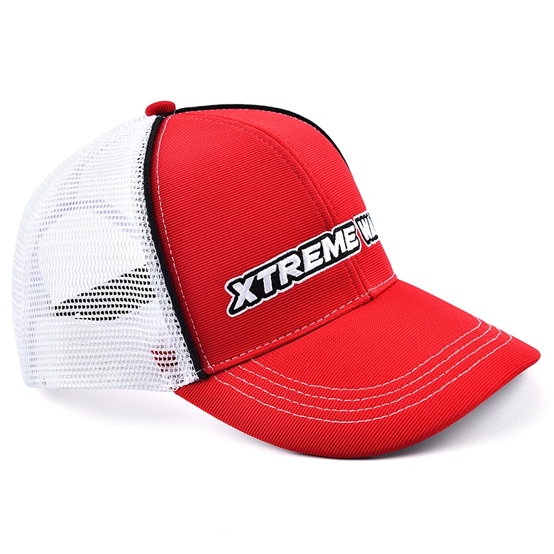 Custom made embroidered logo mesh breathable baseball trucker cap hats for sale