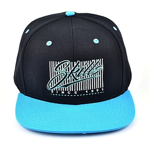 2019 Newest Fashion Embroidery Blue Custom Plain Snapback Caps