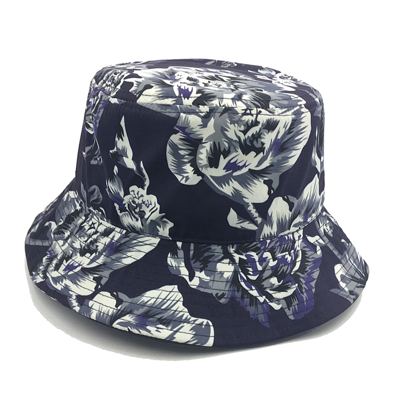 Digital Printing Floral Sun Protection Fishing hats women bucket cap