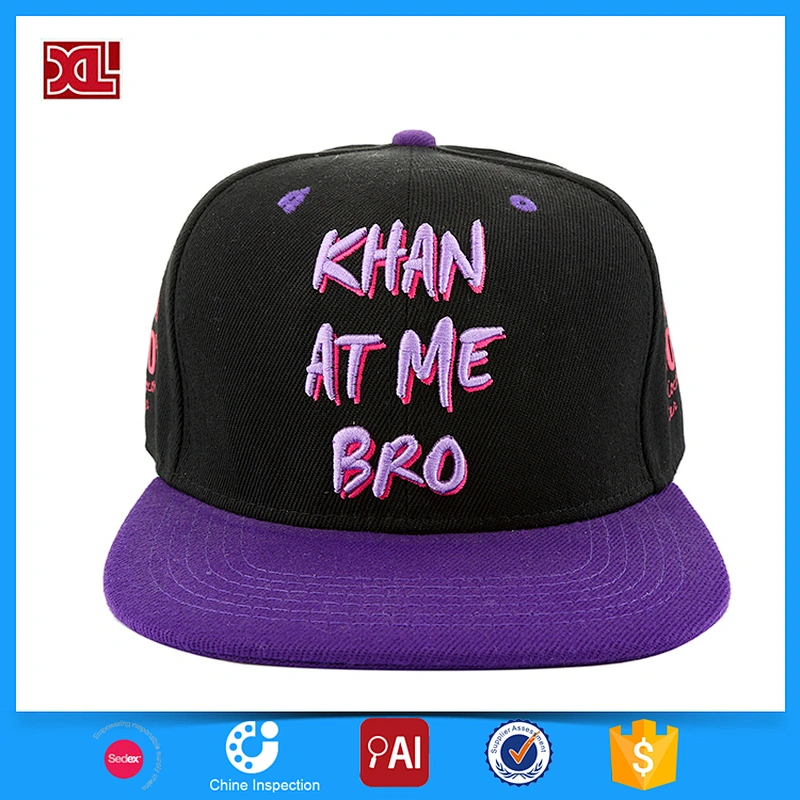 6 panels adult custom embroidery logo snapback gorra  hat