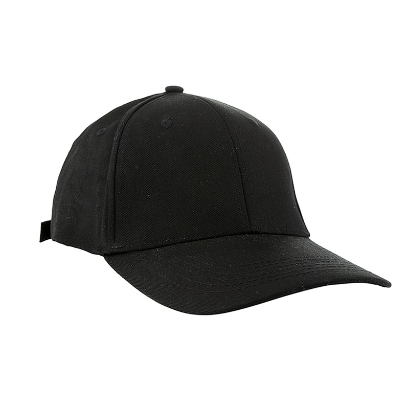 Mens and women black 6 panel cotton plain winter golf baseball hats caps
