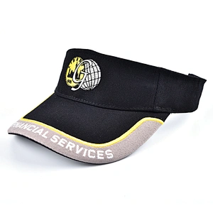 fashion Sports Cotton lighted Sun Visor cap with embroidery logo wholesale factory price sunscreen custom