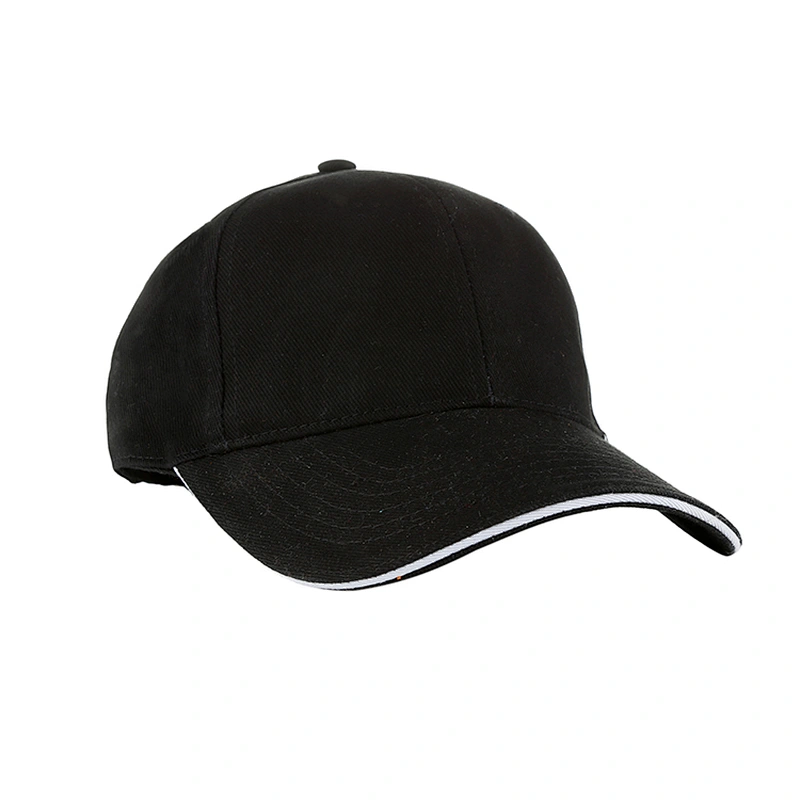 China Wholesale Custom Logo Sandwished Plain Caps Grroasin Stock