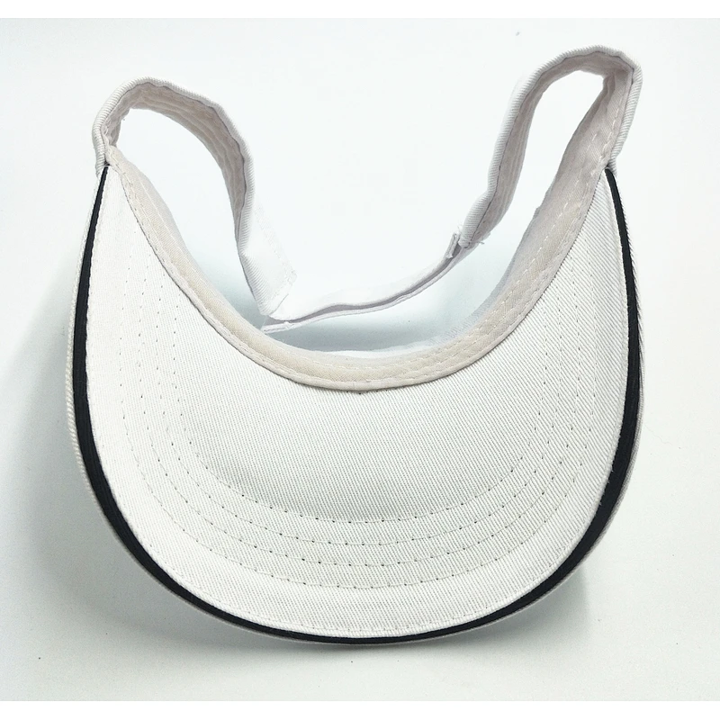 Promotion Seasonal Embroidered monogram adjustable straw beach visor with cheap price