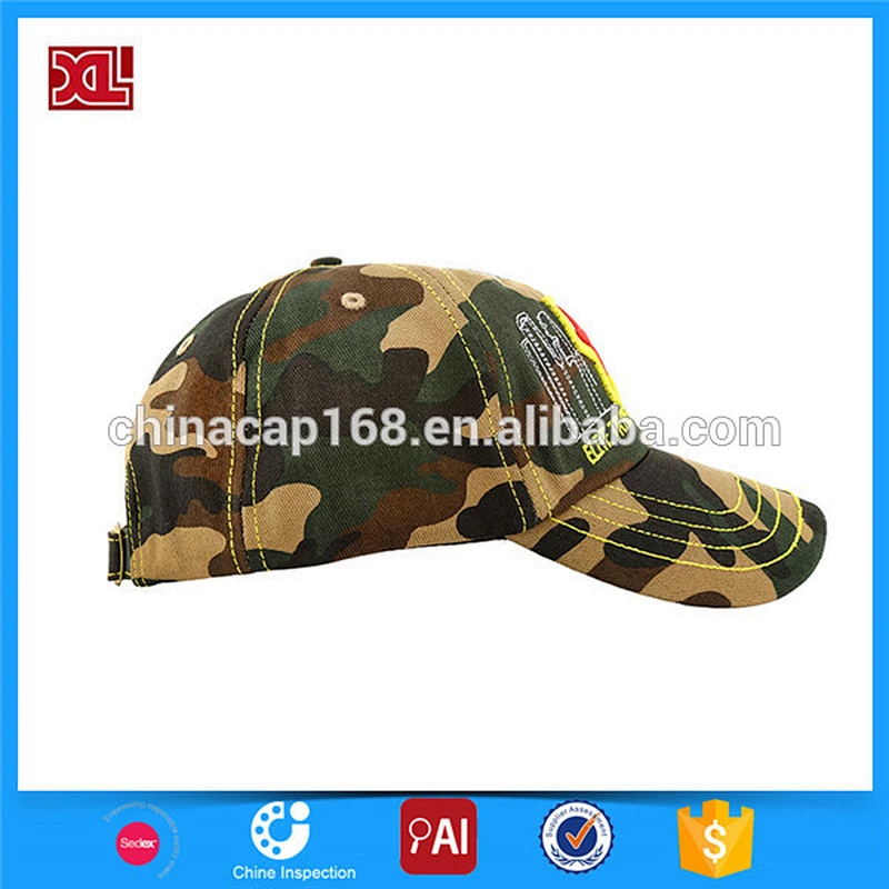 custom males 6 panel camo military army uniform baseball caps and hats