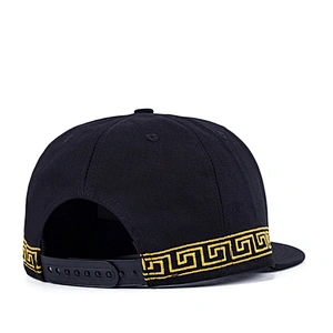 factory wholesale men 100% cotton fabric snapback flat bill fitted hats gorras