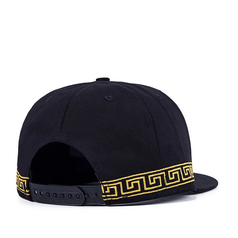 factory wholesale men 100% cotton fabric snapback flat bill fitted hats gorras