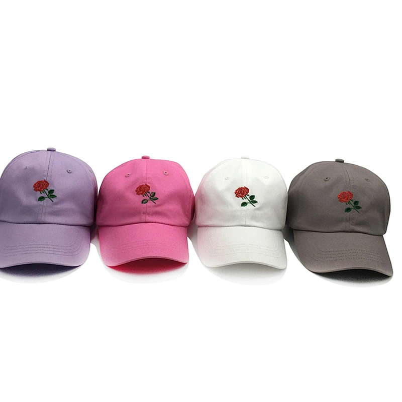 Fashion Comfortable baseball cap with embroidered custom logo