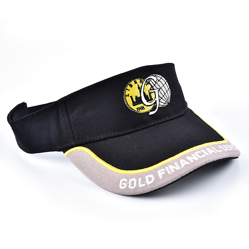 fashion Sports Cotton lighted Sun Visor cap with embroidery logo wholesale factory price sunscreen custom