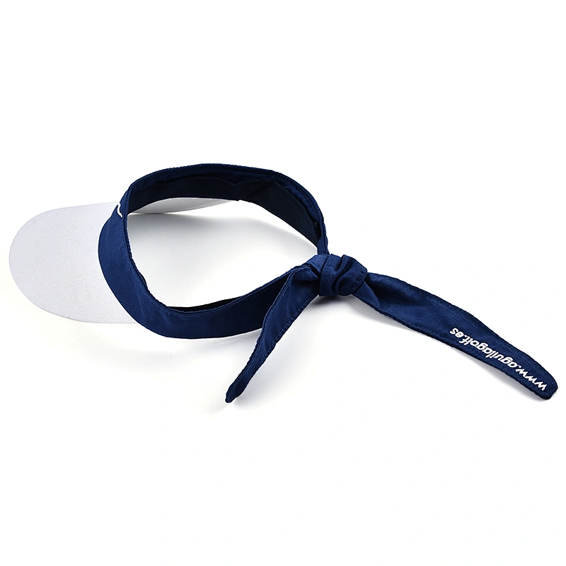Sun Protection Adjustable Cotton Bow Tie Visor Cap Hat