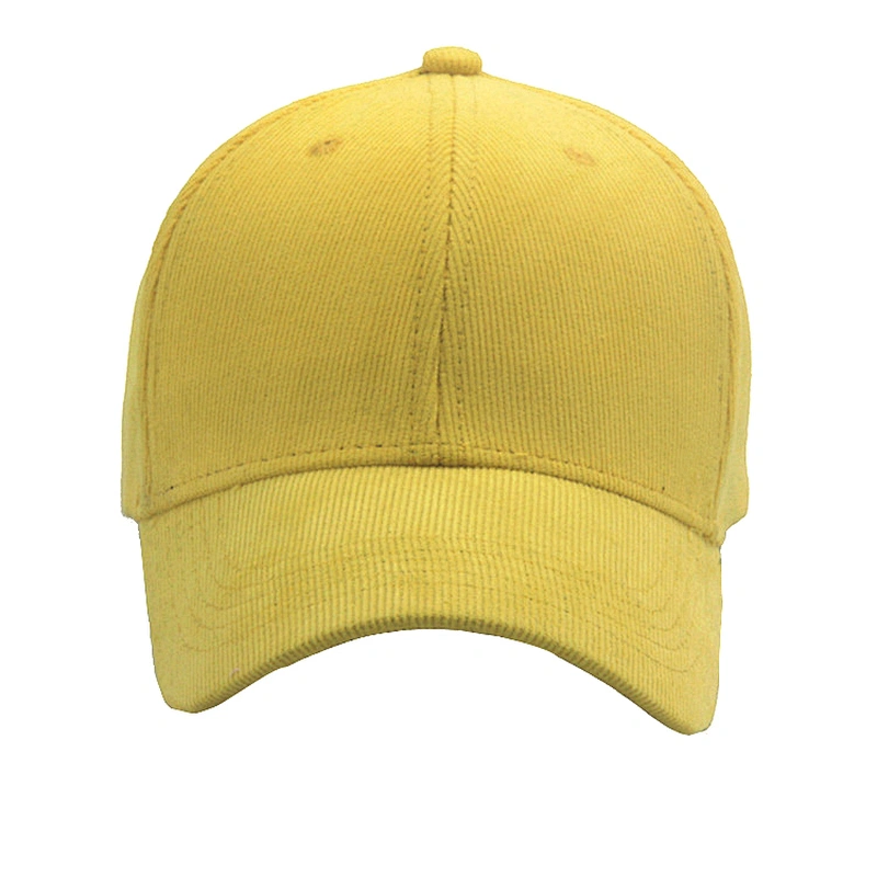 Custom Logo Corduroy Unisex Baseball Winter Dad Cap Hat in Stock