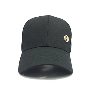 2020 custom logo sports caps supplier black cap wholesales 6 panel hat