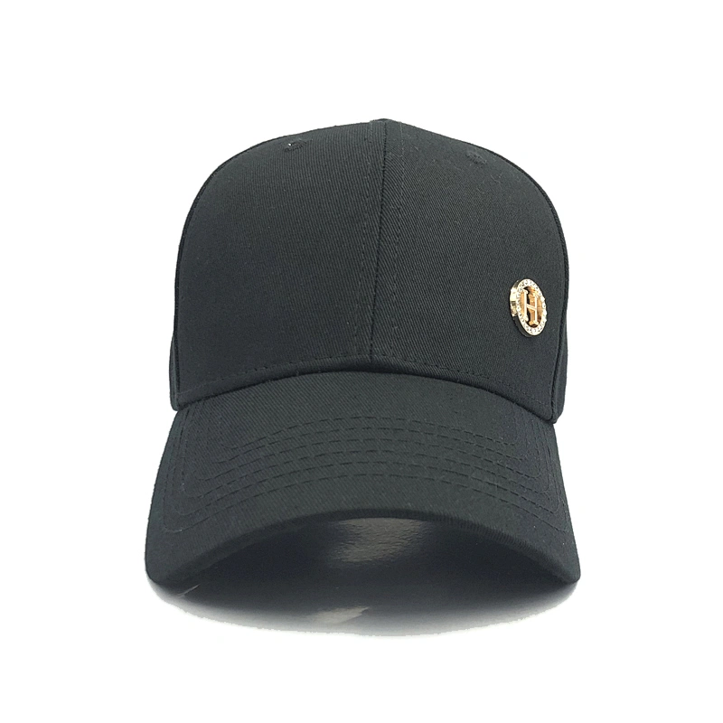 2020 custom logo sports caps supplier black cap wholesales 6 panel hat