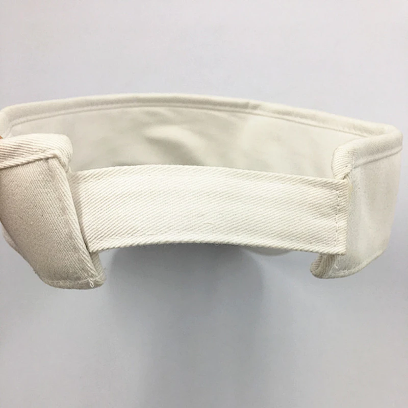 Wholesale Unisex Sun Protection Blank Cotton Golf Visor Hat Cap