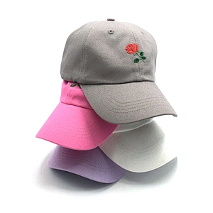 Fashion Comfortable baseball cap with embroidered custom logo