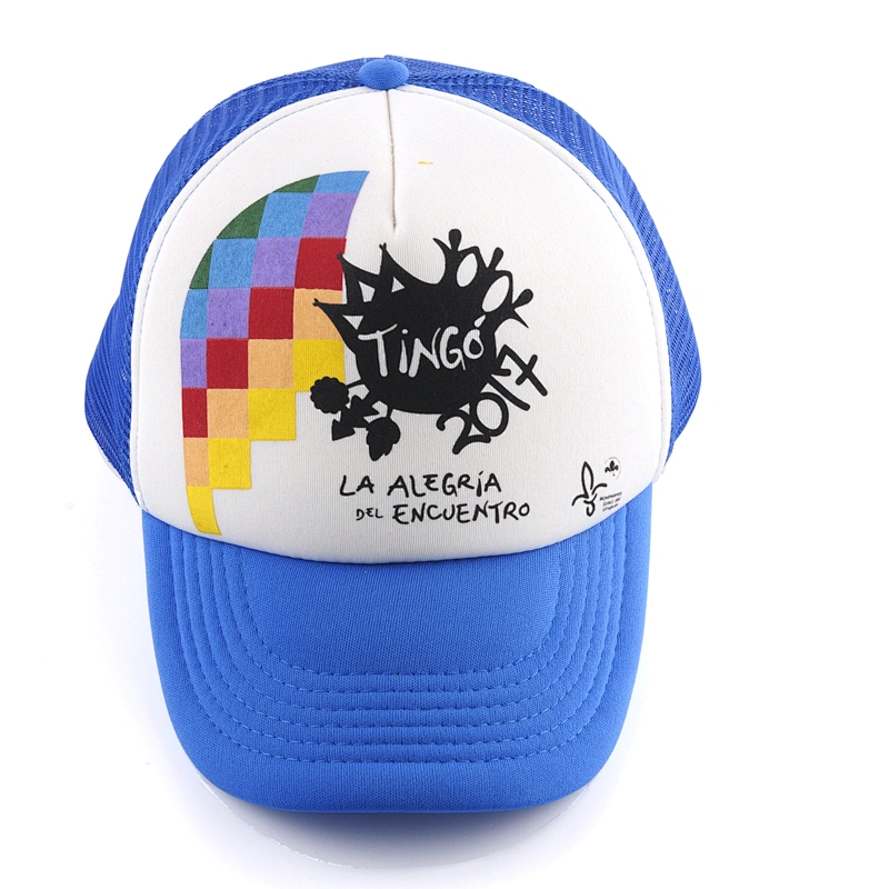 Wholesale trucker hats heat transfer printing foam and mesh caps