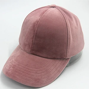 Women Curved Eaves Velvet Winter Blank Baseball Casquette Hat