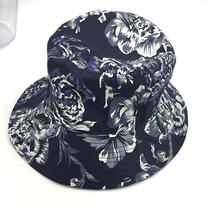 Digital Printing Floral Sun Protection Fishing hats women bucket cap