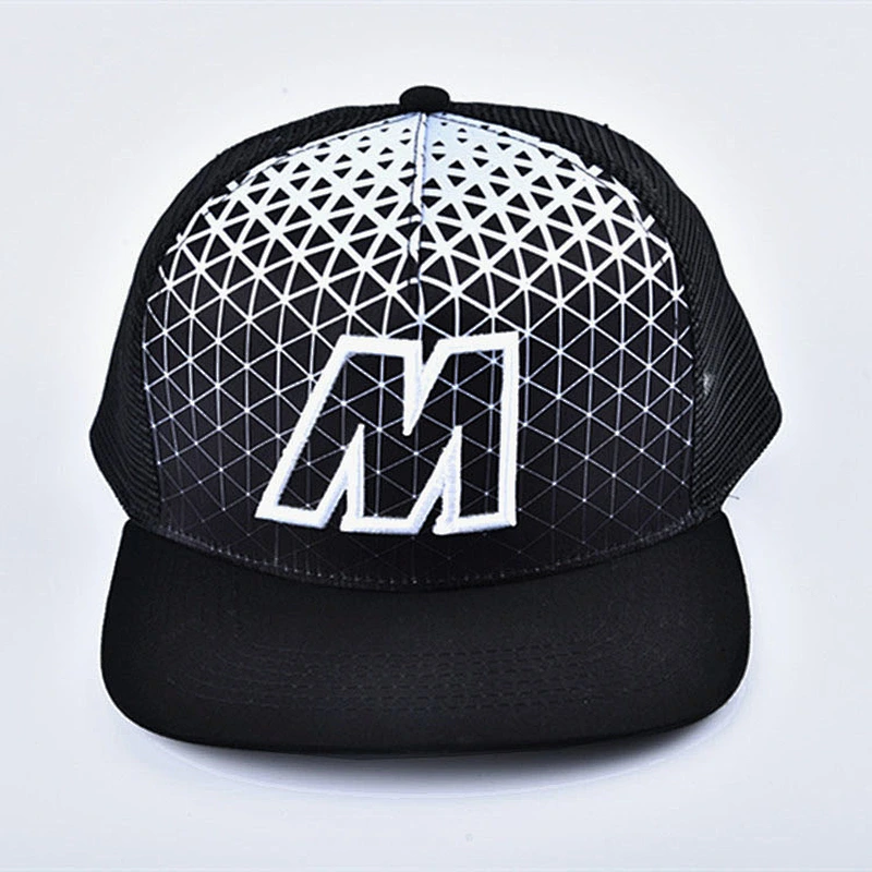 5 Panel Foam  Flat Visor Males Snap Back Truker Gorras Caps