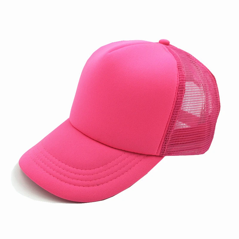 Custom 5 Panel Baseball Cap Trucker Foam and Mesh Fitted Hat