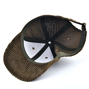 Golf Corduroy Unisex Plain Hats Custom Sport Baseball Caps