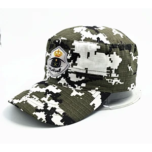 Factory Men Combat Caps Flat Top Military Uniforms Pilot Hat Cap with customized logo