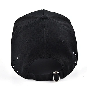 2019 Newest Fashion Embroidery Black Baseball Cap Hat