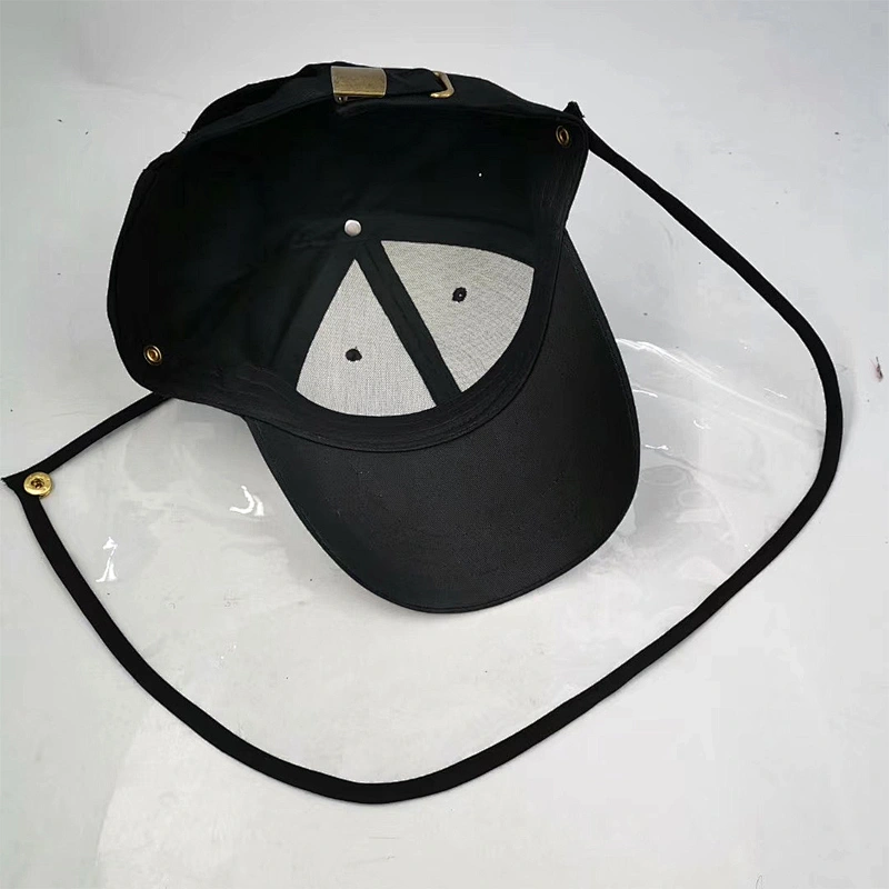 Whosale anti flu baseball hats sport caps with Transparent TPU mask