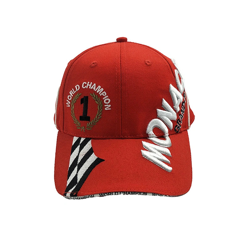 Custom Embroidery Logo 6 Panel Cotton Cycling Baseball Cap Hat