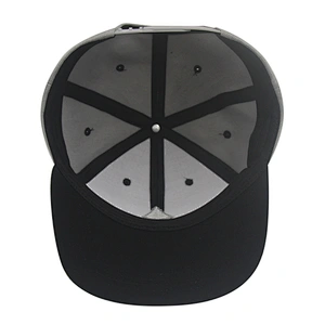 Custom embroidered logo cap flat brim men 100% acrylic snapback hat