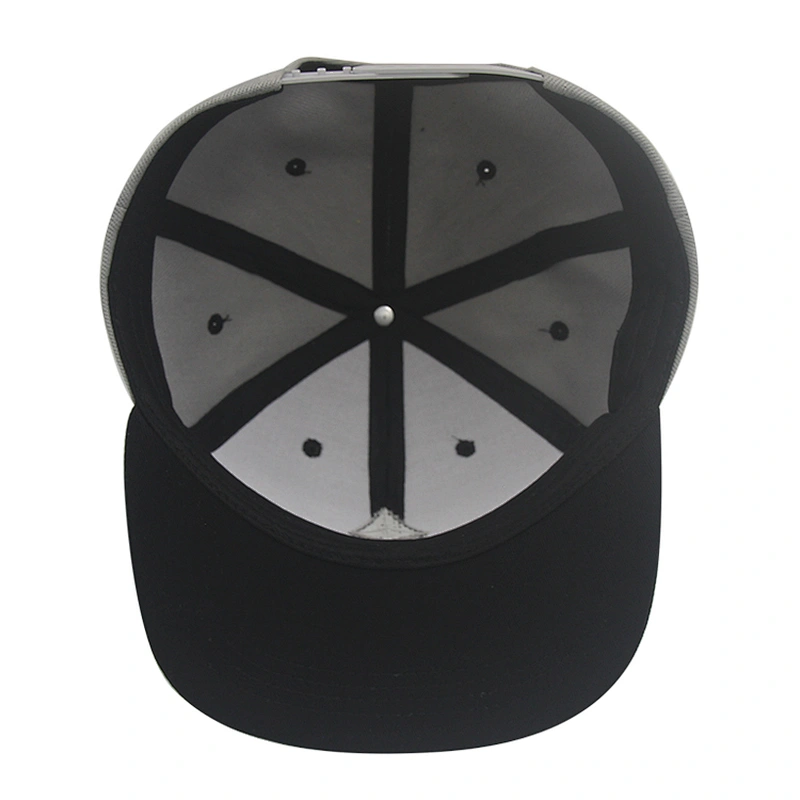 Custom embroidered logo cap flat brim men 100% acrylic snapback hat