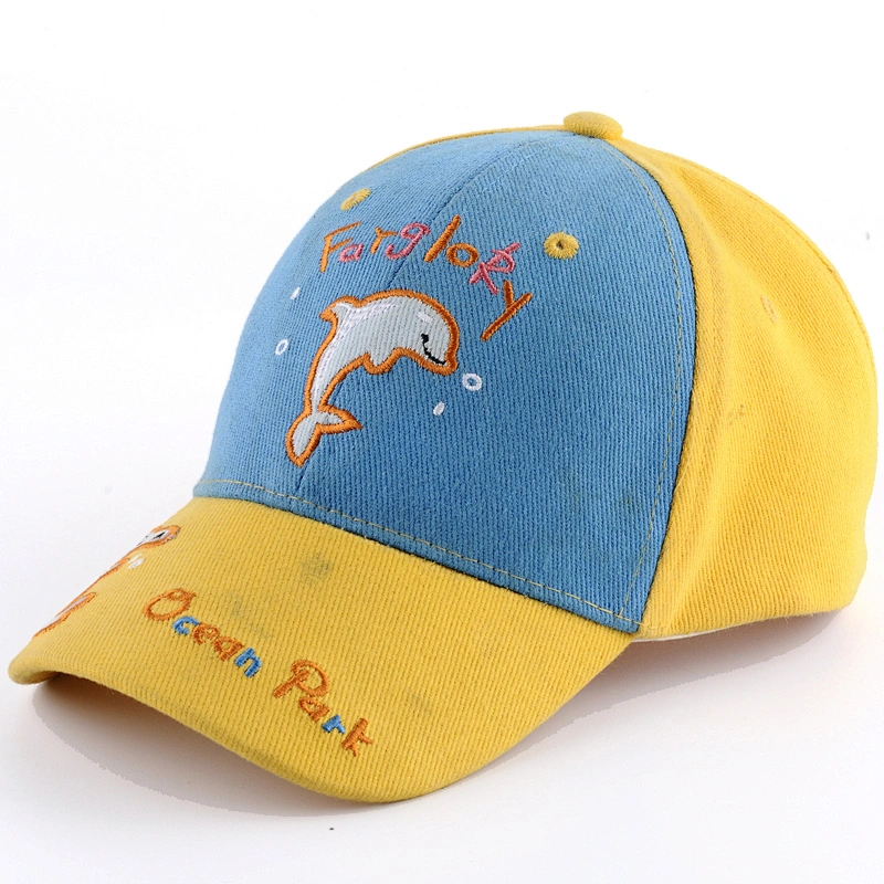 Cartoon embroidery sport hat100% cotton children baseball cap