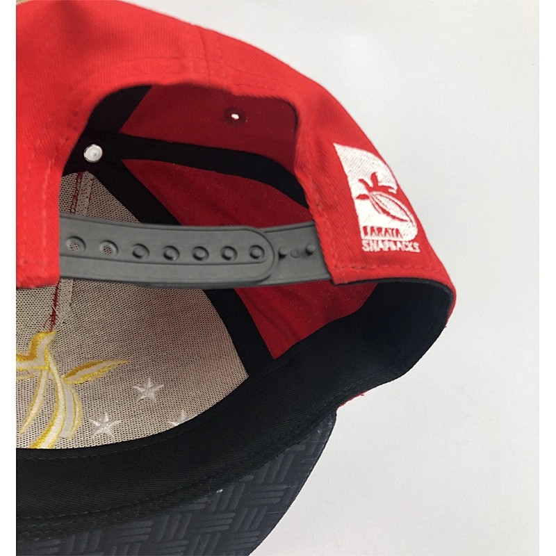 China Manufacturer Cotton Snapback Hat Flat Square Brim Cap Sport Caps