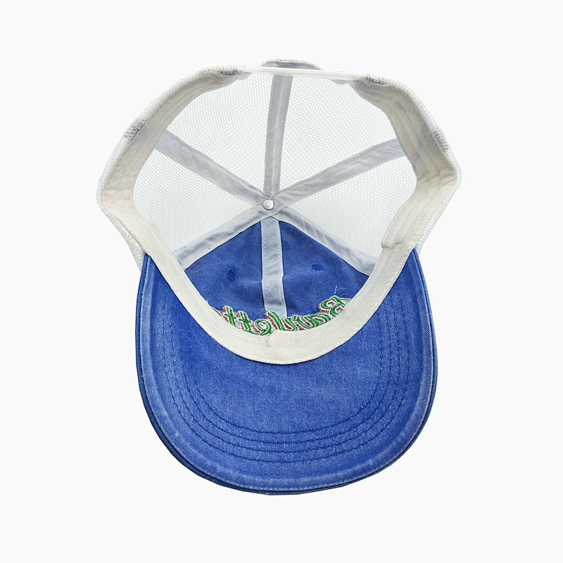 Good quality trucker hat Cap with mesh at back Demin trucker hat