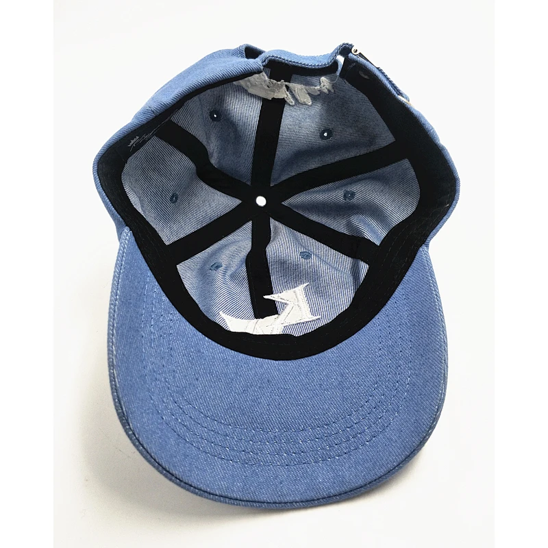 OEM High quality classic unstructed baseball caps 6 panel baseball cap Demin cap