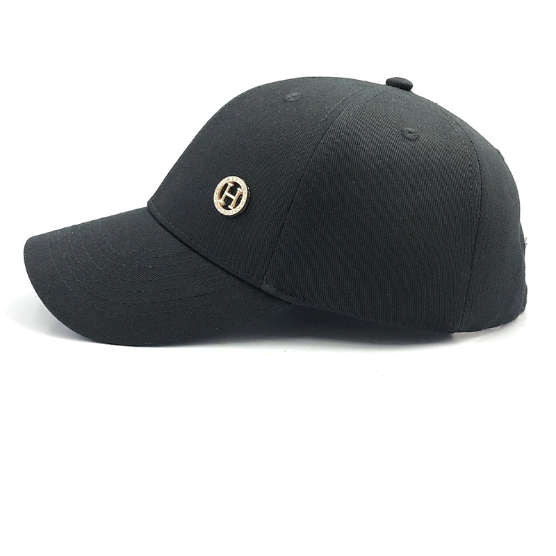 2020 custom logo sports caps supplier black cap wholesales 6 panel hat