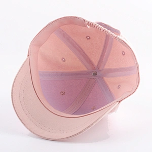 Short brim children hat 6 panel kids baseball caps