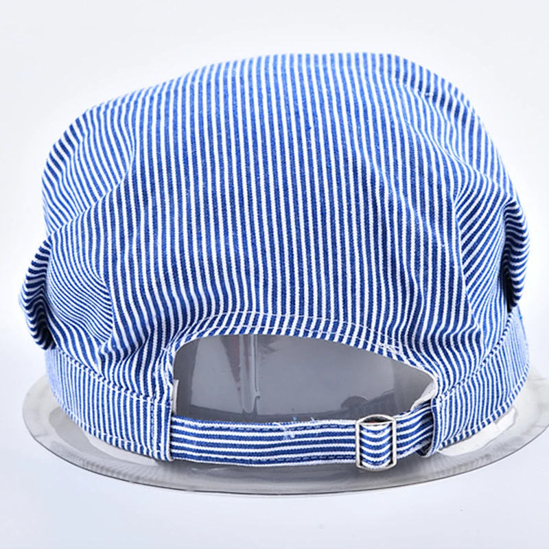 Stripe Pattern Baseball Cap Flat Top Military Army  Hat