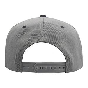 Custom embroidered logo cap flat brim men 100% acrylic snapback hat