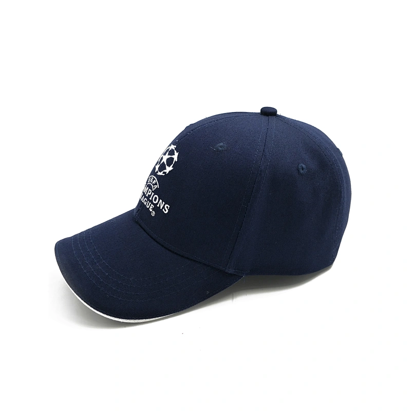 Hot saling customized football team cotton material curved brim baseball cap dad hat with embroidered logo
