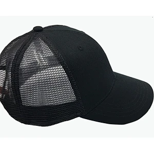 Custom 6  panel plain cap mesh breathable trucker hats